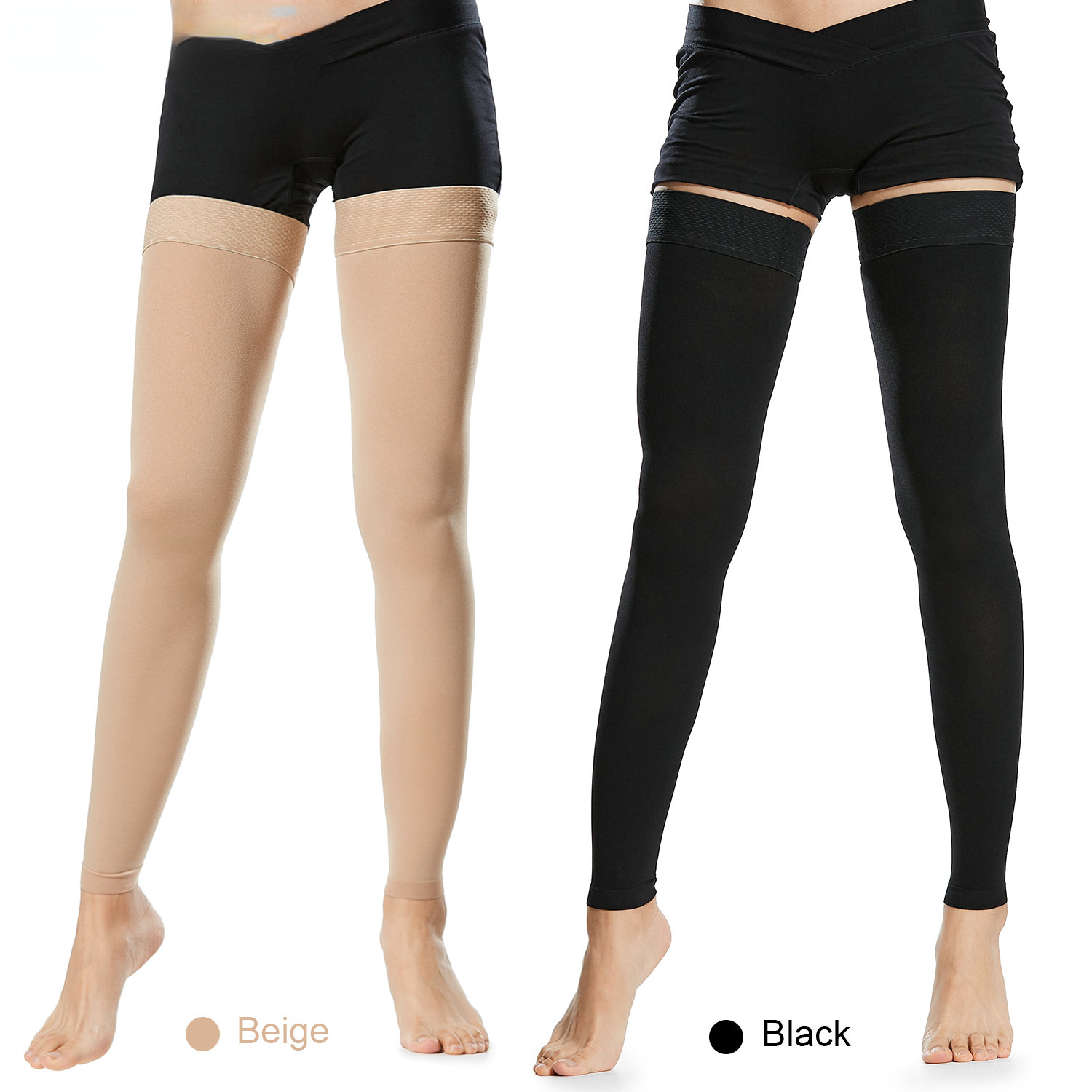 Compression Sock Medical - Otwarte palce podkolanówki medyczne pończochy uciskowe